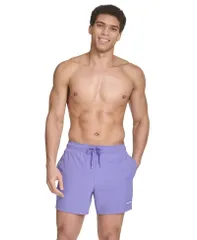 カルバンクライン メンズ 水着 ハーフパンツ・ショーツ Calvin Klein Mens Core Euro RegularFit QuickDry 5 Swim Trunks with Compression Short Liner Periwinkle
