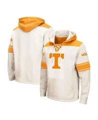 コロシアム メンズ アウター パーカー・スウェット Tシャツ トール レース パーカー Colosseum Mens Cream Tennessee Volunteers Big and Tall Hockey LaceUp Pullover Hoodie C