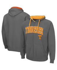 コロシアム メンズ アウター パーカー・スウェット Tシャツ トール パーカー Colosseum Mens Charcoal Tennessee Volunteers Big and Tall FullZip Hoodie Charcoal チャコール