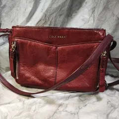 COLE HAAN コールハーン レザー ポシェット ショルダーバッグ ボルドー