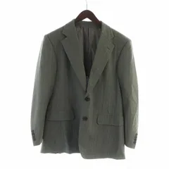 バーバリーズ Burberrys ヴィンテージ タスマニアウール 2B テーラード ジャケット シングル 背抜き グレー ■GY11 /MQ