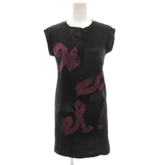 ディーゼル DIESEL ノースリーブTシャツ カットソー ラメ フロッキープリント S 黒 ブラック /GV