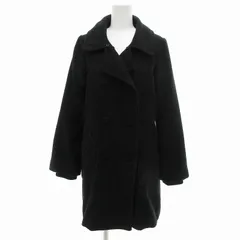 ヴァイオレット ティアラ VIOLET TIARA ダブルコート ミドル丈 ダブル パッチポケット M 黒 /JS