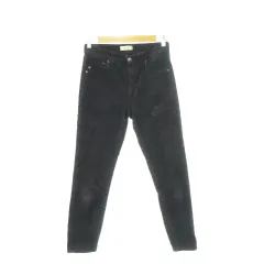 ヤヌーク YANUK コーデュロイパンツ スリムテーパード スキニー ウォームパンツ ストレッチ 小さいサイズ 23 紺 ネイビー 57183214 /AH3 ■GY01