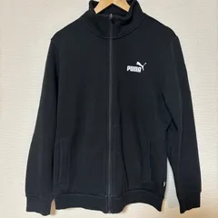 (^w^)b   PUMA   プーマ　トラックジャケット　スウェット　ブラック　メンズ　　サイズL    OM10743YS