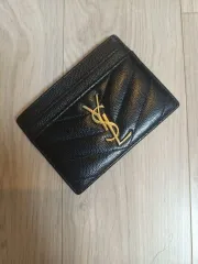 (正規品)YVES SAINT LAURENT イヴ・サンローラン マトラッセ カードウォレット ブラック