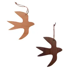 SESHIS つばめ オーナメント コースター 壁掛け インテリア オブジェ 大サイズ 2個セット [小大サイズ 4個セット] [4]