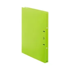 （まとめ）プラス 利用者カルテ リングファイルA4S グリーン〔×10セット〕