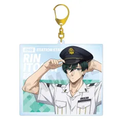 【新品】キーホルダー [新品] 糸師凛 描き下ろし 駅員ver. BIGアクリルキーホルダー 「TVアニメ ブルーロック」