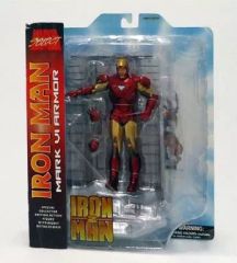 【中古】フィギュア アイアンマン Mk-VI 「アイアンマン2」 マーベルセレクト アクションフィギュア