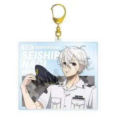 【新品】キーホルダー [新品] 凪誠士郎 描き下ろし 駅員ver. BIGアクリルキーホルダー 「TVアニメ ブルーロック」