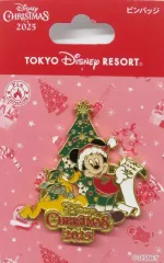 【中古】バッジ・ピンズ ミッキーマウス＆プルート ピンバッジ 「ディズニー・クリスマス2025」 東京ディズニーリゾート限定
