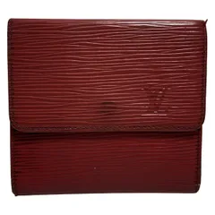 LOUIS VUITTON(ルイヴィトン) Wホック財布 エピ ポルトモネビエカルトクレディ M63487 カスティリアンレッド マルティエ刻印 レザー