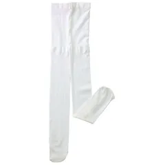 （まとめ）カラータイツ 白 〔×10個セット〕