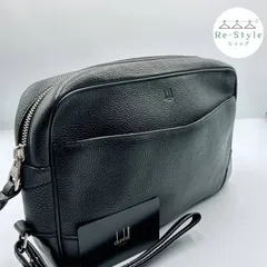 Dunhill ダンヒル　セカンドバック　BOSTONシリーズ　ボストン　3V390A  シボ革　ビジネス　黒