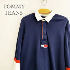 Tommy Jeans トミージーンズ ポロシャツ 長袖 トップス S/P ネイビー メンズ ファッション _218023