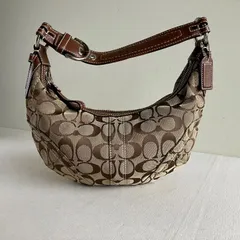 Coach Vintage Soho Hobo Bag Signature Jacquard Baguette Demi Purse y2k