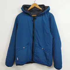 MOUNTAIN EQUIPMENT マウンテンイクイップメント ナイロン リバーシブル ジップアップ ジャケット ダウン フーディー アウトドア ブルー系 ブラック L C20のサムネイル