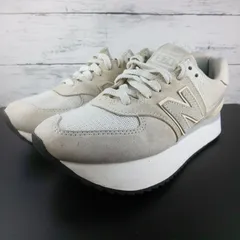 New Balance WL574 ニューバランス ダブリューエル574 オフホワイト 25cm メンズ スニーカー WL574ZAA L07648
