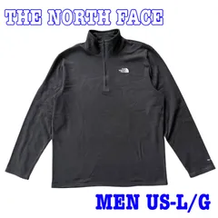 THE NORTH FACE ノースフェイス ハーフジップ ロゴ刺繍 プルオーバー フリース トップス US-L