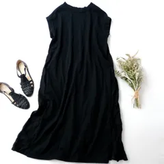 UNIVERSAL SEVEN  ユニヴァーサルセブン	アメリカンコットン リネン コンボワンピース (100E＋8285)26N☆