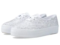 ケッズ レディース シューズ スニーカー レース Keds Point Lace Up White Glitter ホワイト