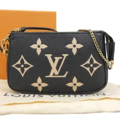 【本物保証】 箱・布袋付 新品同様 ルイヴィトン LOUIS VUITTON バイカラー モノグラムアンプラント ミニポシェット アクセソワール M80732