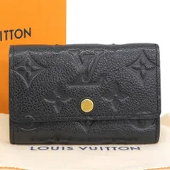 【本物保証】 箱・布袋付 ルイヴィトン LOUIS VUITTON モノグラム アンプラント ミュルティクレ6 M64421 キーケース6本用 レザー ノワール