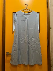 Y【Y1-57】◇ m's select　38サイズ　ノースリーブワンピース　水色のサムネイル