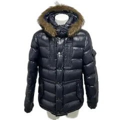 MONCLER(モンクレール) ダウンジャケット サイズ1 S メンズ ROD(ロッド) ダークネイビー 長袖/コヨーテファー/ジップアップ/冬 ダウン