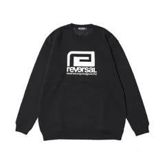 新品未使用 reversal リバーサル BIG MARK SWEATSHIRT ブラック ビッグマーク ロゴプリントクルーネックスウェット 裏起毛素材 管理番号：640-2970のサムネイル