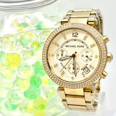 MICHAEL KORS ゴールド クロノグラフ 時計 - メルカリ