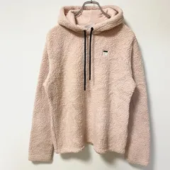 古着 used　FILA フィラ　長袖フリースジャケット　フリースパーカー　ワンポイントロゴ　ピンク　Sサイズ【値引き交渉OK！】
