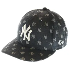 NEW ERA (ニューエラ) 59FIFTY MLB Jacquard 14388853 ニューヨークヤンキース キャップ 帽子 ブラック/クローム