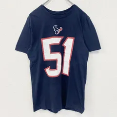 古着 used　NIKE ナイキ　半袖プリントTシャツ　スウッシュマーク　ネイビー　NFL　ヒューストン テキサンズ　Sサイズ【値引き交渉OK！】