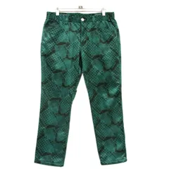 美品◆FILA GOLF フィラゴルフ 裏起毛 ゴルフパンツ 総柄 メンズ