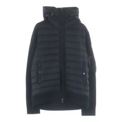 MONCLER (몽클레일) Cardigan Tricot 가디건 토리코 다운 전환 Zip 업 푸드트 니트 재킷 K20919B50800 A9340 블랙