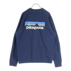PATAGONIA (パタゴニア) 21AW P-6 Logo Organic Crew Sweatshirt ロゴ オーガニック クルーネックスウェットシャツ トレーナー ネイビー STY39603