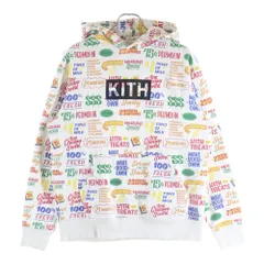 KITH (キス) NYC TREATS CIRCULAR HOODIE トリーツサーキューラースウェットフーディー プリント総柄ボックスロゴスウェットプルオーバーパーカー ホワイト/マルチのサムネイル