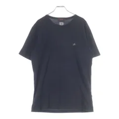 C.P. Company (シーピーカンパニー) フロントロゴ刺繍 半袖Tシャツ カットソー ブラック 08CMTS085A-000973Gのサムネイル