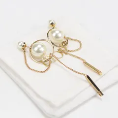 DIOR ディオール ディオールトライイバル ピアス メタル【中古】 レディース