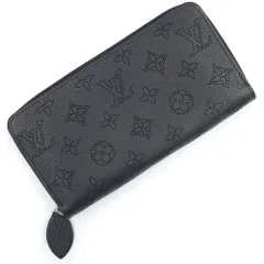 ルイ ヴィトン M61867 ジッピーウォレット モノグラムマヒナ ノワール ブラック ラウンドファスナー 長財布 レザー シルバー金具 LOUIS VUITTON（未使用　展示品）