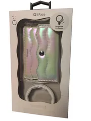 【新品】ハミィ iFace BeBling MagSafe対応 カードウォレット MagSynq (ホワイトオーロラ)