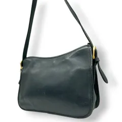 【良品】コーチ COACH オールドコーチ ショルダーバッグ 斜め掛け クロスボディ グラブタンレザー 本革 ブラック 黒 101-14 韓国製 ヴィンテージ ビンテージ クラシック レトロ シンプル レディース ユニセックス 鞄 カバン s2