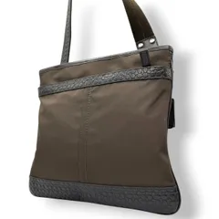 【良品】コーチ COACH ショルダーバッグ 斜め掛け クロスボディ サコッシュ ナイロン レザー ブラウン 茶色 ミニシグネチャー 型押し F70325 J1069 軽量 薄型 スリム メンズ レディース ユニセックス 鞄 カバン 旅行 s1