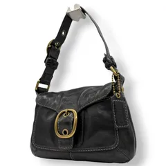 【美品】コーチ COACH ハンドバッグ レザー Y2K Vintage 00s 本革 ブラック 黒 ソーホー ゴールド 金具 ヴィンテージ クラシック ワンショルダー 肩掛け コンパクト フォーマル カジュアル ワンショルダーバッグ  11427 i