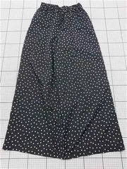◇ Θ シップスエニィ SHIPS any ドット柄ワイドパンツ ブラック系 レディース 38 E  【1602040003080】