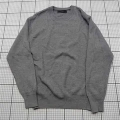 ◇ Θ ユナイテッドアローズ グリーンレーベルリラクシング GLR 3213-1398 クルーネックニット グレー系 メンズ M E  【1602040004131】
