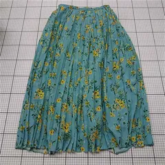 ◇ ⊂ イエナ IENA フラワープリントプリーツスカート 38サイズ ブルー系 レディース E  【1602040003301】