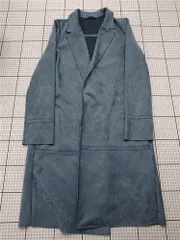◇ ⊇ ザラ ZARA スエード調ロングコート ブルー系 Sサイズ レディース E  【1602040003295】